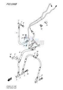 SFV 650 ABS GLADIUS EU drawing FRONT BRAKE HOSE