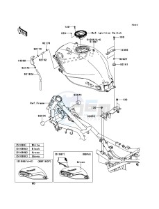 NINJA 250R EX250KCF GB XX (EU ME A(FRICA) drawing Fuel Tank