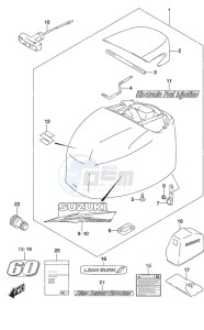 DF 60A drawing Engine Cover High Thrust