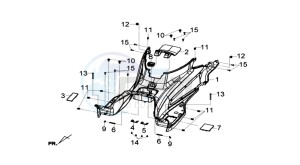 GTS 125I ABS drawing FOOTREST