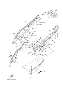 MT09TRA MT-09TRA TRACER 900 (2SC9 2SCA) drawing SIDE COVER