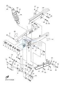 XVS1300CU XVS1300 CUSTOM XVS1300 CUSTOM (2SSA) drawing REAR ARM & SUSPENSION