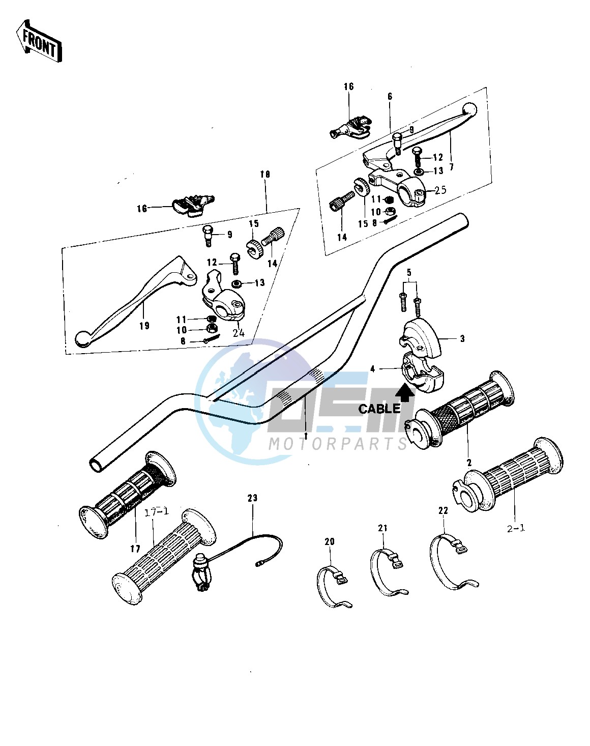 HANDLEBAR -- 74-76- -