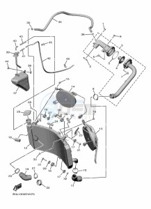 YZF1000 YZF-R1 (B3LS) drawing RADIATOR & HOSE