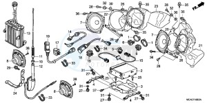 GL1800D GoldWing - GL1800-D UK - (E) drawing AUDIO UNIT (GL1800C/ D/ E/ F/ G)