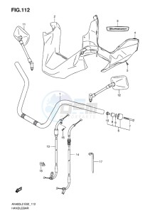 AN400 BURGMAN EU-UK drawing HANDLEBAR