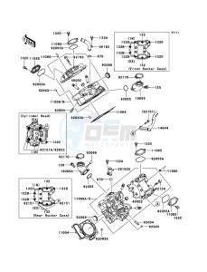 KFX700 KSV700-A2 EU drawing Cylinder Head