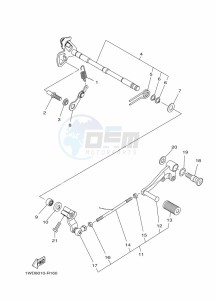 YZF250-A (B6P2) drawing SHIFT SHAFT