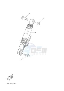 NS50N AEROX NAKED (1PL8 1PL8 1PL8) drawing REAR SUSPENSION