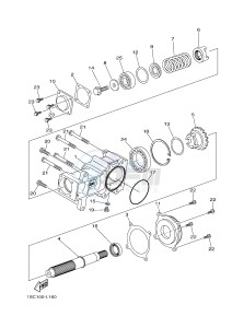 YFM300 RAPTOR 300 (1SC1) drawing MIDDLE DRIVE GEAR