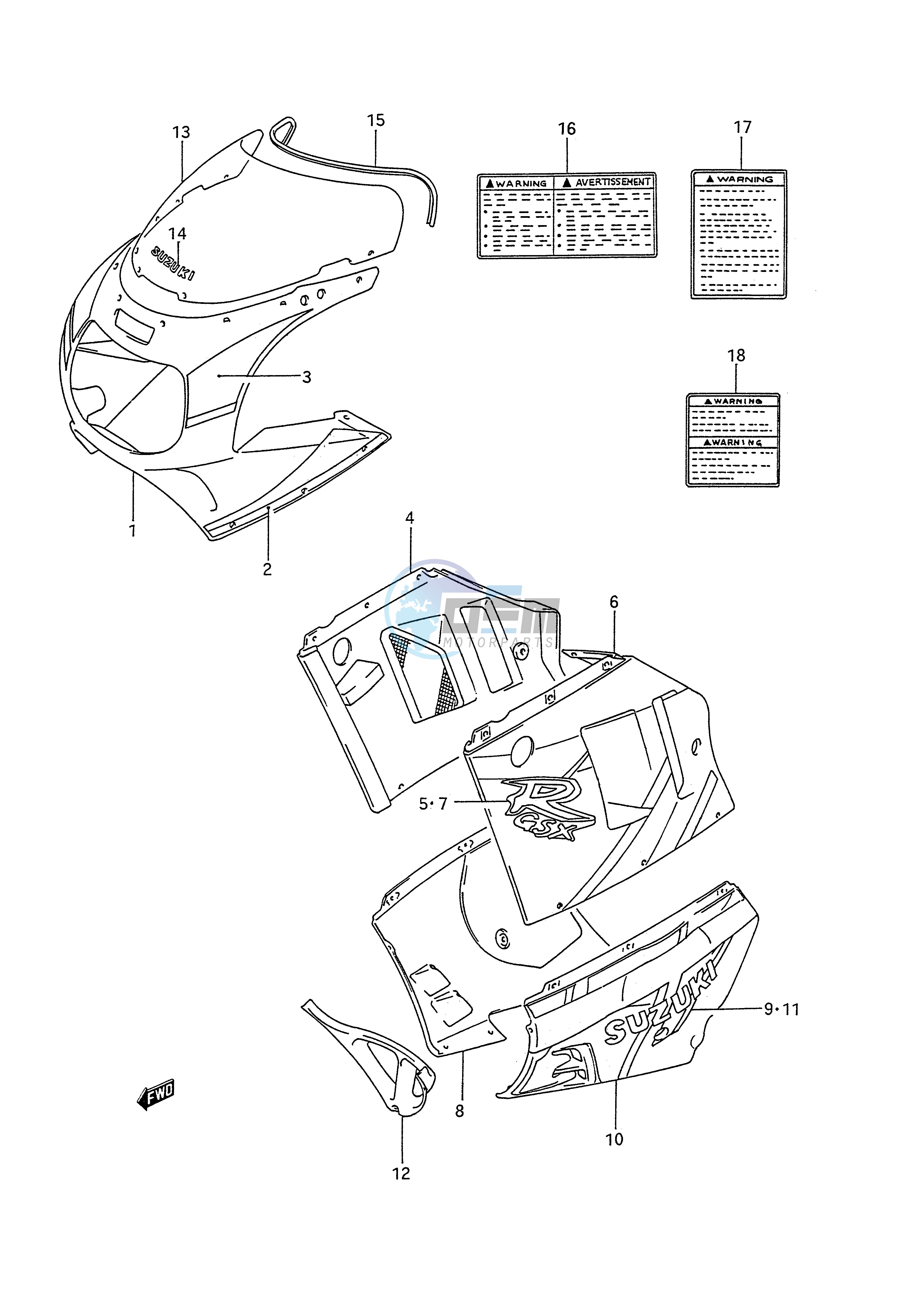 COWLING BODY (MODEL N)