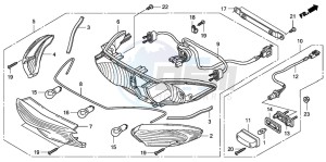 CBF1000T drawing REAR COMBINATION LIGHT