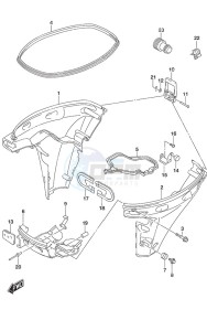 DF 9.9B drawing Side Cover - Remote Control