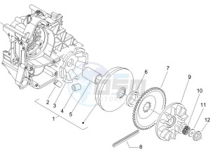 Zip 50 4T drawing Driving pulley