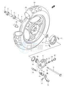 AE50 (E1) drawing FRONT WHEEL