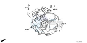 TRX500FA9 Australia - (U) drawing CYLINDER