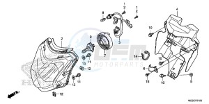 NC700SD NC700S Europe Direct - (ED) drawing HEADLIGHT