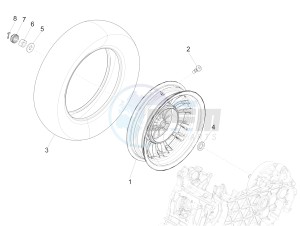 Sprint 150 4T 3V iGet E4 ABS (NAFTA) drawing Rear wheel