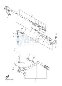 YZF-R1B 1000 (1KBH) drawing SHIFT SHAFT