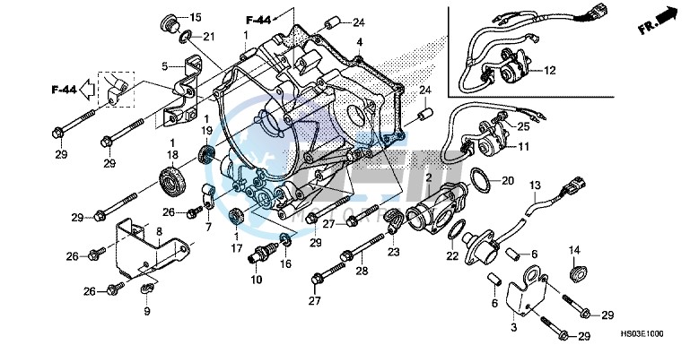 REAR CRANKCASE COVER