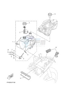 NS50N AEROX NAKED (1PL8 1PL8 1PL8) drawing FUEL TANK