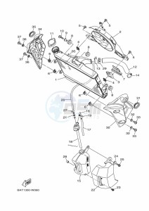 MT-07 MTN690-U (BHH3) drawing RADIATOR & HOSE