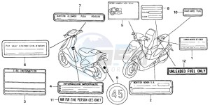 SFX50S drawing CAUTION LABEL