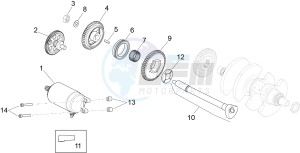 RSV4 1000 RR (APAC) (AUS, CP, NZ) drawing Starter / Electric starter