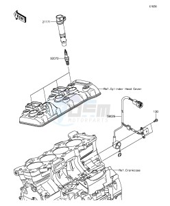 NINJA ZX-6R ABS ZX636FGFA GB XX (EU ME A(FRICA) drawing Ignition System