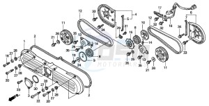 GL1500C F6C drawing FRONT COVER/TIMING BELT