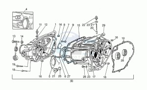 V 75 750 PA Vecchio Tipo PA Vecchio Tipo drawing Transmission cage