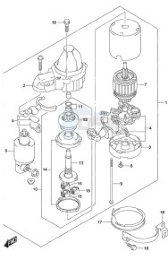 DF 350A drawing Starting Motor