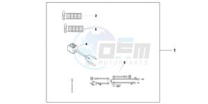 SH300AR9 France - (F / ABS CMF SPC TBX) drawing HEATED GRIPS