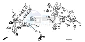 ST1300AC Pan Europoean -ST1300 CH drawing COWL STAY