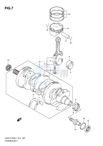 GSX-R1000 (E21) drawing CRANKSHAFT