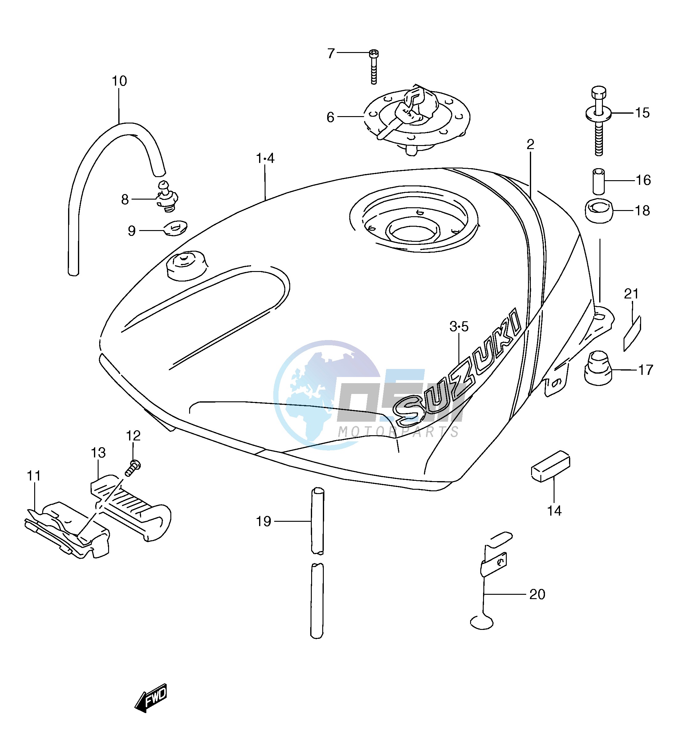 FUEL TANK (MODEL N)