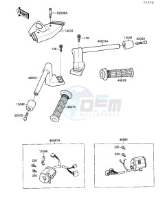 ZX 1000 B [NINJA ZX-10] (B3) [NINJA ZX-10] drawing HANDLEBAR