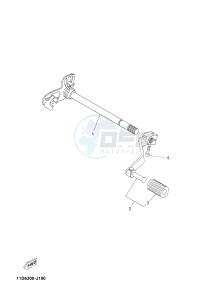 XT660ZA XT660Z ABS TENERE (2BE3 2BE3 2BE3) drawing SHIFT SHAFT