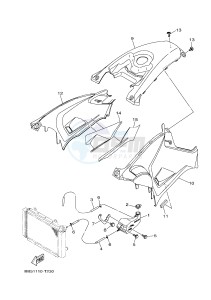 YFM450FWB YFM45KDXJ KODIAK 450 (BJ53) drawing SIDE COVER