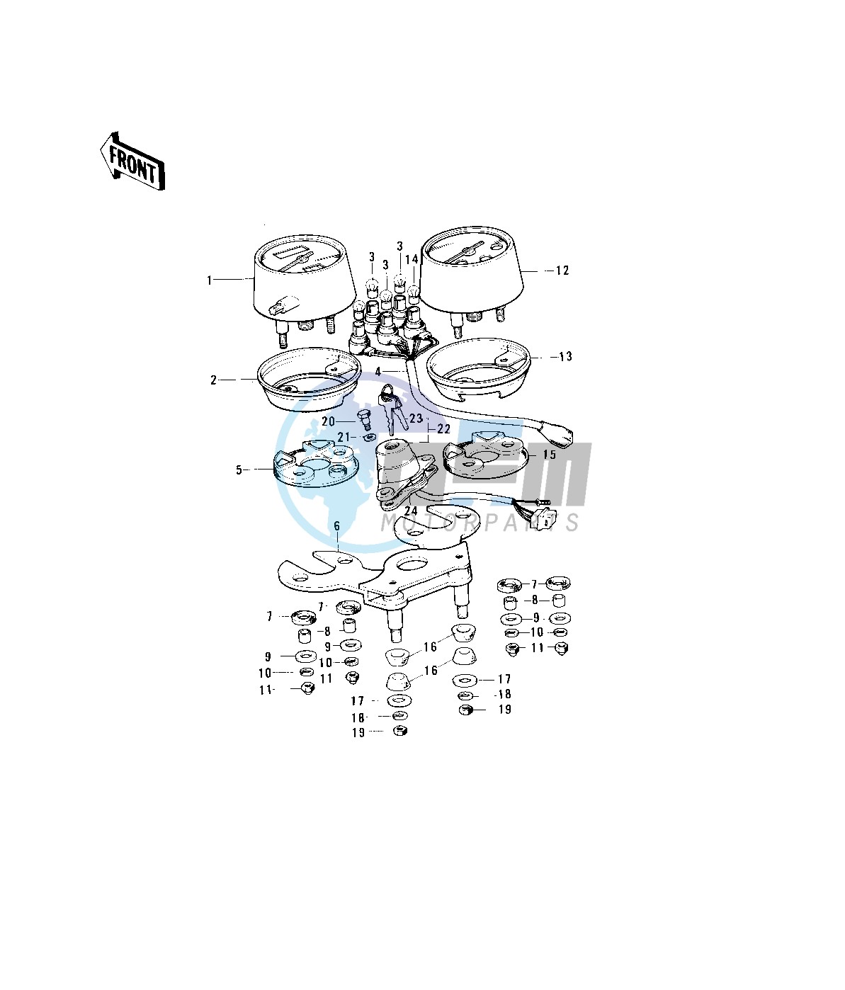 METERS_IGNITION SWITCH -- 74-75- -