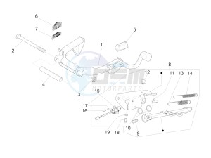 LX 125 4T 3V IGET NOABS E3-E4 (APAC) drawing Stand/s