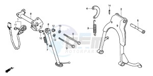 CB250 NIGHTHAWK drawing STAND