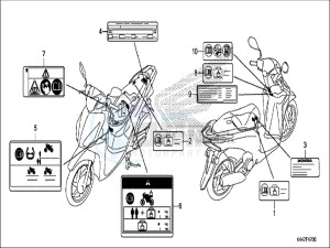 NSC110MPDH UK - (E) drawing CAUTION LABEL