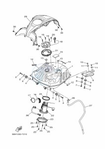 FZN250 (B8H5) drawing FUEL TANK