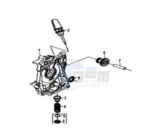 MIO 50I 25KMH (L8) NL EURO4 drawing CRANKCASE  RIGHT / START MOTOR