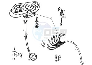 SENDA R RACER - 50 cc drawing SPEEDOMETER