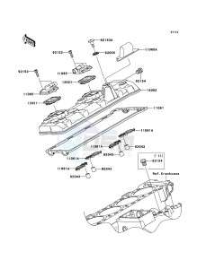 NINJA_ZX-10R_ABS ZX1000KBF FR GB XX (EU ME A(FRICA) drawing Cylinder Head Cover