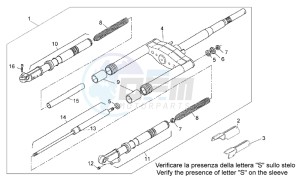 Rally 50 H2O drawing Front fork I