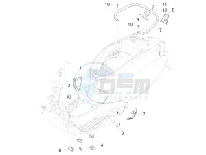 PRIMAVERA 50 4T-3VS E4 (EMEA) drawing Side cover - Spoiler