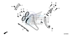 CBR650FAH 2ED - (2ED) drawing CAM CHAIN/ TENSIONER